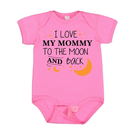 

Inktastic I Love My Mommy to the Moon and Back Boys or Girls Baby Bodysuit