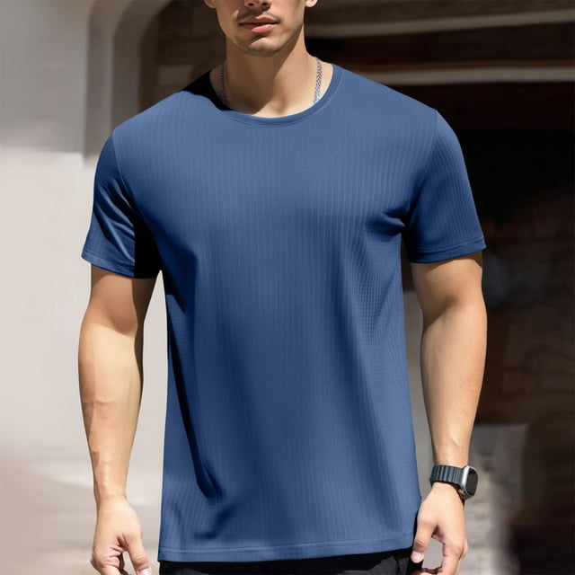 Men Women Short Sleeve Summer Ice Silk Grid Mesh Breathable Casual Muscle Tops for Sports