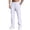 Pants69# White, variant on oqasdz Mens Pants Casual Pants Comfortable Loose Fit Drawstring Waist Long Sweatpants for Everyday Wear with Slant Pockets