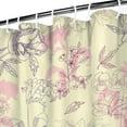 thumbnail image 4 of Waterproof Pioneer Shower Curtain 36x72 Inch Polyester Unique Colorful Floral Shower Curtain for Bathroom Hotel Home Decor with 7 Plastic Hooks, 4 of 5