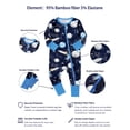 thumbnail image 6 of WIBACKER 3-26M Bamboo Newborn Baby Boys Convertible Footie Pajamas, Toddler Footed Zipper Sleeper for Infant Baby Girls - Planet, 6 of 8