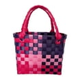 thumbnail image 3 of yuksok Woven Handbag Waterproof Beach Pouch Summer Multipurpose Travel Bag Tote Bag C, 3 of 9