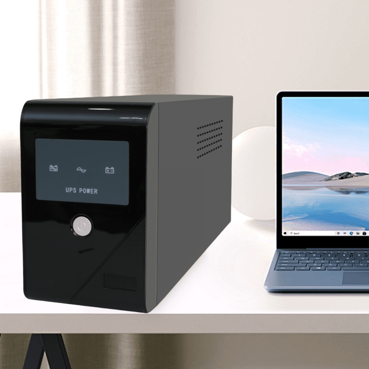 BAOKALER UPS 600VA Battery Backup, Power Backup Battery