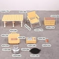 thumbnail image 3 of Doll House Furniture Set With Miniature Foldable Chair And Table Figure For Camping Scene Display Setting Decoration, 3 of 9
