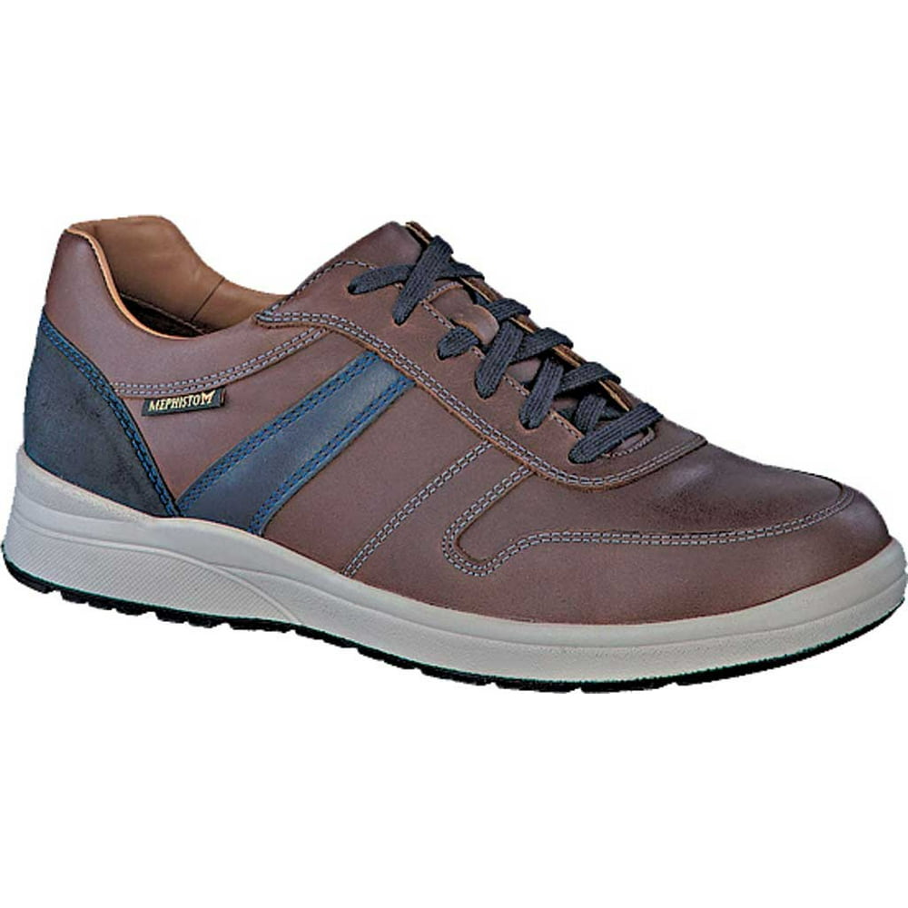 Mephisto Men's Mephisto Vito Sneaker Chestnut/Navy Randy/Blue Suede