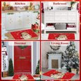 Christmas Door Mat 31 X 19 Inch Snowman and Santa Claus Doormat Indoor
