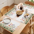 thumbnail image 5 of Placemat Set of 4 Watercolor Wildflower Placemats for Dining Table Spring Plant Leaf Washable Table Mats for Kitchen and Party Decor Indoor & Outdoor Use, 5 of 8