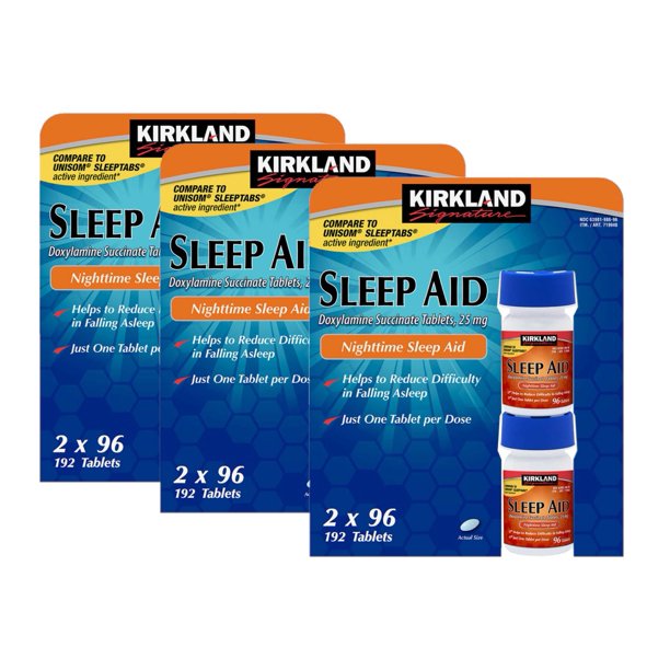 3 Pack Kirkland Signature Sleep Aid, 192 Tablets