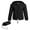 Black, variant on TheFound Packable Rain Jacket Hooded Windbreaker with Adjustable Drawstring