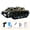 Yellow, variant on 1/16 Off-Road Tracked RC Stunt Car, All-Terrain High-Speed Remote Control Vehicle with LED Lights, Yellow with 3 Batteries (10.6 in / 27 cm)