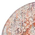 thumbnail image 3 of SAFAVIEH Madison Jayme Vintage Traditional Area Rug, Light Grey/Rust, 6'7" x 6'7" Round, 3 of 5