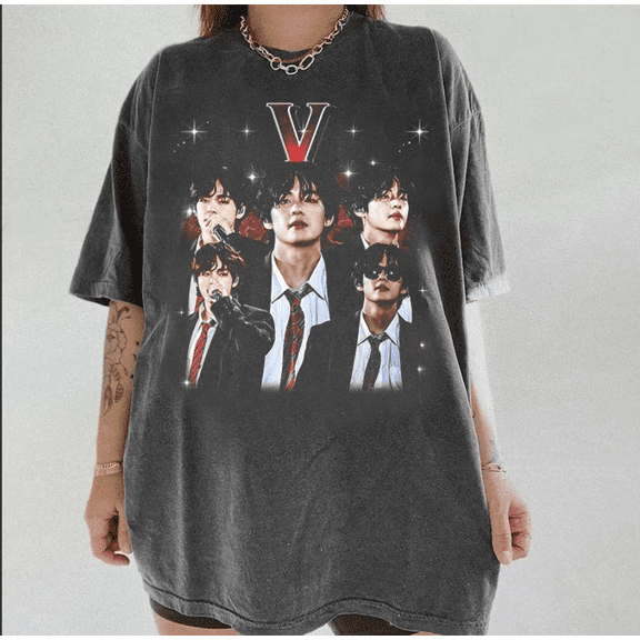 Taehyung-V BTSS Graphic T-Shirt, Kpop Music Band Unisex Tee, WE01