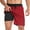 Black & Dark Red, variant on Mens Swim Trunks with Compression Liner 7 inch Inseam Mens Bathing Suit Swimming Shorts for Men Gradient Black Purple Small
