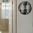 thumbnail image 5 of CSCHome 7.9*7.9inch Bathroom Wall Decal Mirror Stickers for Restroom Decorative Wall Stickers 3PCS, 5 of 6