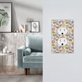 thumbnail image 5 of KLL Glazed Donuts Pattern Electrical Outlet Covers, 3" x 5" 1 Pack Electric Receptacle Plug Covers for Decorator Receptacle Outlet & Switch-Style S, 5 of 6