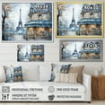 thumbnail image 4 of Designart "Urban Parisian Street in Grey Tones IV" Cityscapes Framed Wall Art Decor - Industrial Grey Paris Entryway Framed Wall Art, 4 of 6