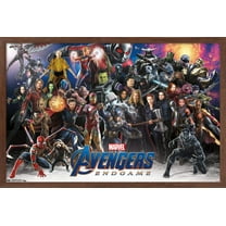 Marvel Cinematic Universe - Avengers - Endgame - Lineup Wall Poster, 14.725" x 22.375", Framed