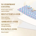 thumbnail image 6 of Peel and Stick Wallpaper 23.6in x 9.8ft Pastel Pink Blue Checkerboard Design Contact Paper Vinyl Waterproof Self Adhesive Wall Paper for Bedroom Shelf Cabinet Renter Friendly, 6 of 8