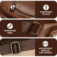thumbnail image 4 of Egoelife Vintage Leather Sling Bag Crossbody Backpack for Men Outdoor Travel Crossbody Pouch Day Pack Backpacks, 4 of 7