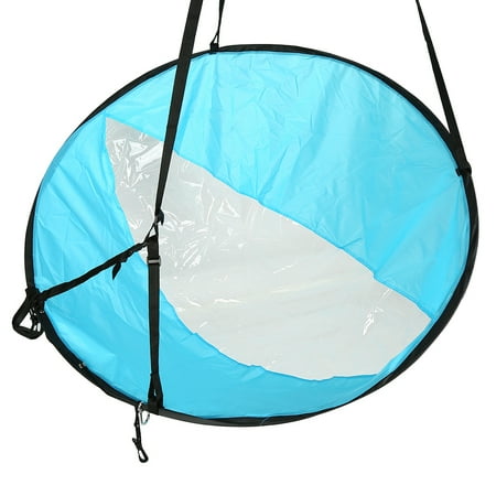 Kayak Floatation Bag Ejoyous 3 Colors 108cm Foldable Kayak Wind Paddle Board Sail With Clear Window and Storage Bag, downwind sail, wind paddle ()
