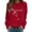 Ya-Red, variant on Women Sweatshirts Christmas Sequin Red Glass Graphic Long Sleeve Crewneck Holiday Outfits