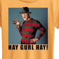 thumbnail image 3 of Nightmare on Elm Street - Hay Gurl Hay - Women's Short Sleeve Graphic T-Shirt, 3 of 6