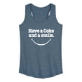 thumbnail image 3 of Coca-Cola - Coke And A Smile Mouth - Women's Racerback Tank, 3 of 5