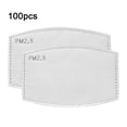 thumbnail image 4 of ZheElen Activated Carbon PM2.5 Mask Filter Paper Anti-haze Mask Filter Gasket Replacement Face Cover Accessory 100pcs Adults, 4 of 7