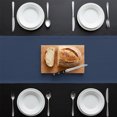 thumbnail image 3 of Dark Blue Table Runner 72 Inches Long, Dining Table Runners Dresser Scarves, Modern Farmhouse Solid Color Kitchen Coffee Tablerunner for Tabletop Party Birthday Holiday Wedding Baby Shower 18"x72", 3 of 8