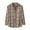 Khaki, variant on Plaid Shirts Men Casual Trendy Long Sleeve Button Down Lapel Business Shirt Coat Fall Comfortable Slim Fit Jackets for Men Khaki L