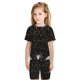 thumbnail image 5 of Balery Spiderweb Bats And A Spider Conjunto de Pijama Infantil de Manga Corta con Estampado – Ropa de Dormir de Algodón Suave-Large, 5 of 5