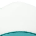 thumbnail image 2 of DALIX Youth Mesh Trucker Cap - Adjustable Hat in Teal/White Front Foam, 2 of 7