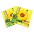 thumbnail image 2 of 100 Pcs Serviettes en Papier Jetables pour Fête, Imprimé Tournesol, 2 of 4