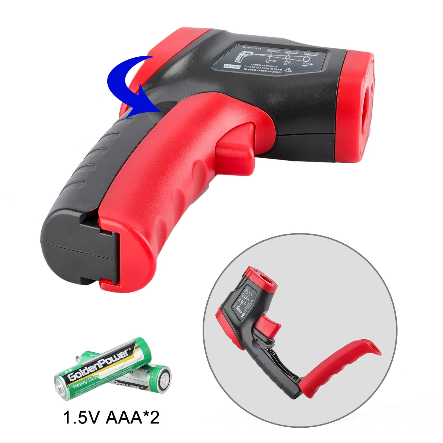 WT319A WT319B infrared thermometer Industrial baking air conditioner refrigerator heating thermometer
