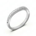 thumbnail image 3 of 0.50 TCW Round Brilliant Cut Eternity Wedding Ring 10K White Gold, 3 of 4