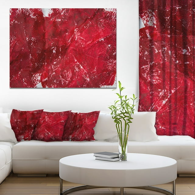 Abstract Red Texture - Abstract Canvas Art Print