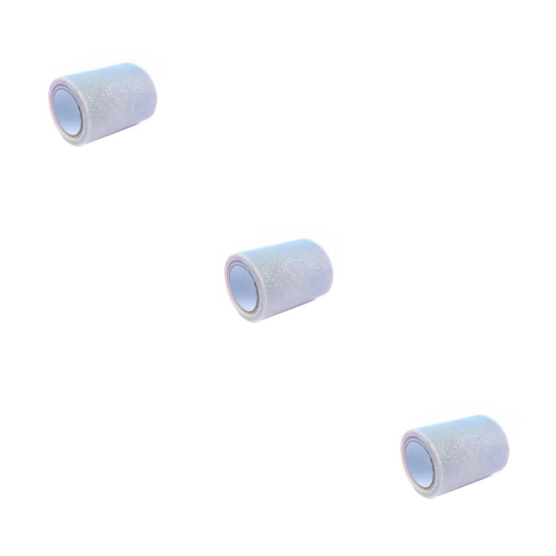 Toystoory Rollo de tul Tela brillante Tules Red Artesanía Lentejuelas Brillo iris Rollos Suministros de boda Traje Rosa Amarillo Type1 NO1