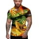 thumbnail image 3 of Camisas con estampado de serpiente en 3D, camisas hawaianas de manga corta de gran tamaño para playa, camisas y blusas casuales con botones para hombres, 3 of 5