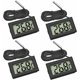 thumbnail image 1 of Mini termómetro de temperatura digital LCD con sensor de sonda de temperatura probador para frigorífico congelador acuario - (4X negro), 1 of 5