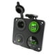 thumbnail image 1 of Panel de enchufes de carga 4 en 1, accesorios, doble toma de carga USB, 12 V, 4,2 A, para coche Verde, 1 of 9