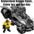 thumbnail image 2 of Replacement Parts for Imaginext Batmobile - DC Superfriends Batmobile Playset DHT64 ~ Replacement Batman Figure, Yellow Vest and Gun, 2 of 5
