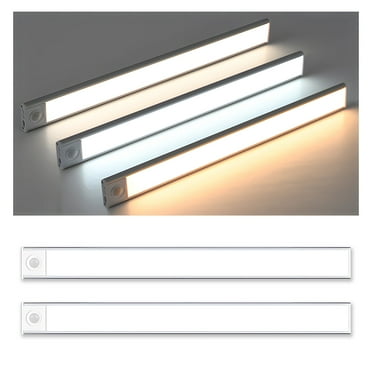 Motion Sensor LED Light, Ultra-Thin Smart 34 LED Lights, Battery Operated, USB Rechargeable, for Closet, Kitchen, Cabinet, and Stairs