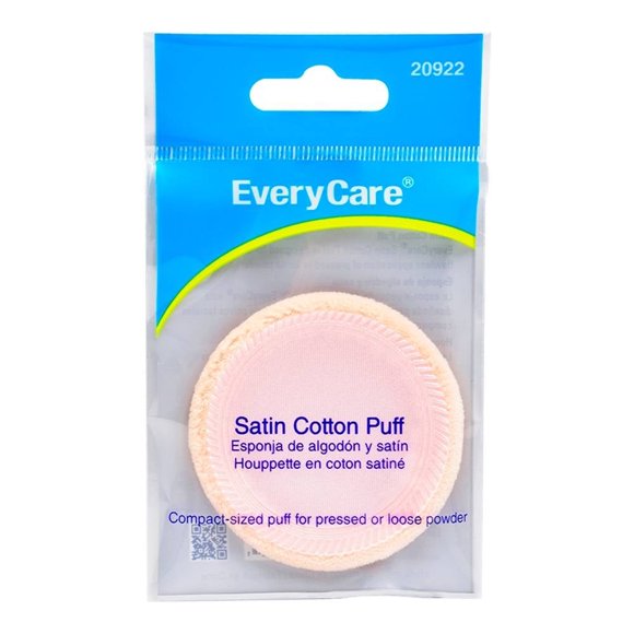 Esponja EveryCare de algodón y satín 6 cm