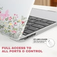 thumbnail image 5 of AYAMAYA Compatible with MacBook Air 13 inch Case 2025-2022 M4 A3240 M3 A3113 M2 A2681, Plastic Flowers Hard Shell & Keyboard Cover & Screen Film, 5 of 8