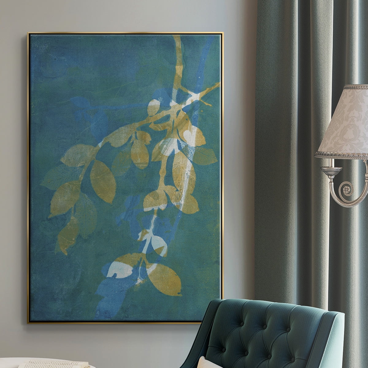 Branching Out XX Framed Premium Gallery Wrapped Canvas - Ready to Hang - 25 x 37 - Gold Floating Frame