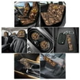 thumbnail image 2 of Renewold Highland Cow Camo Hunting Forest Car Seat Covers Full Set for Women, Auto Interior Accessories with Keychain Coasters Gear Shift Cover Handbrake Protector Headrest Covers Car Interior Decor, 2 of 7