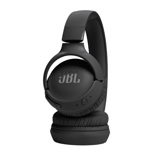JBL Tune 520BT Wireless on-Ear Headphones, Bluetooth 5.3, 57 Hours Battery, Built-in Mic, Foldable, Black (Sold Without Manufacturer Warranty)