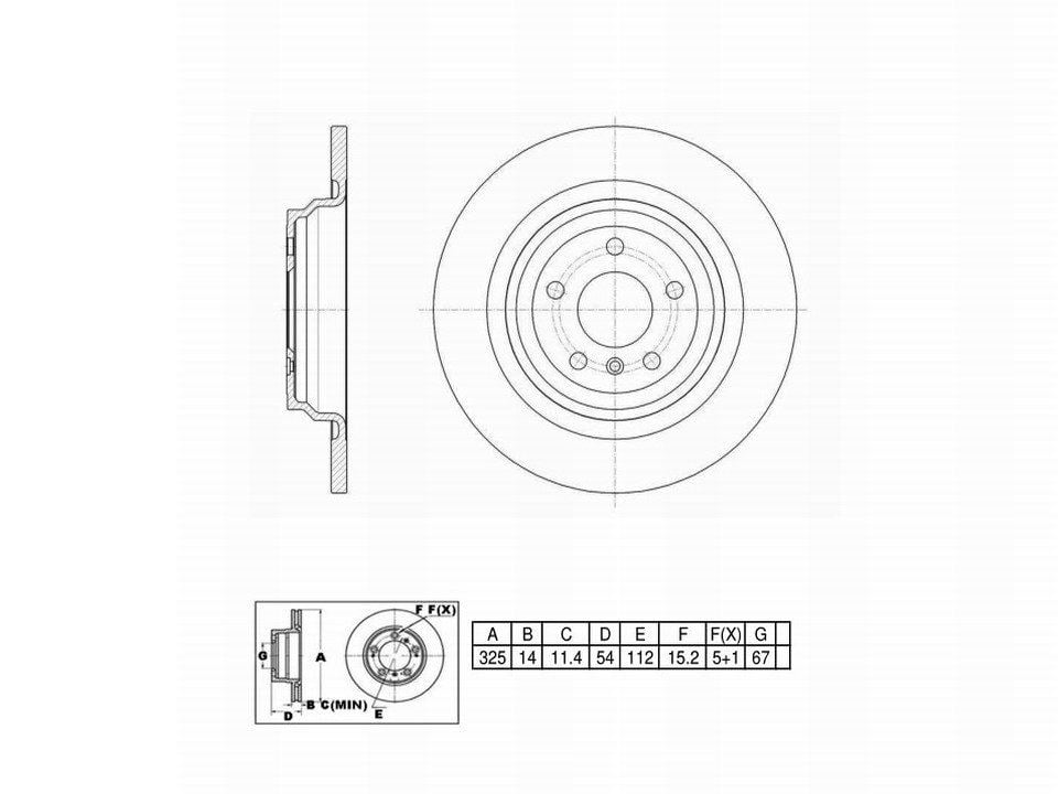 Winstop Brake Rotor, Rear WS240013, Mercedes-Benz ML350 2015-2012
