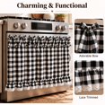 thumbnail image 6 of Oven Skirt Curtain with Tie Top, Farmhouse Decorative Stove Door Panel Curtain, Rustic Kitchen Decor for Country Home Kitchen Decoration, 6 of 6