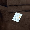 thumbnail image 7 of Ample Decor Bathroom Towel Set of 6 - 2 Hand Towel, 2 Bath Towel, 2 Wash Cloths - Brown, 7 of 7